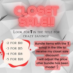 ❣️❣️❣️CLOSET SALE!!!!❣️❣️❣️